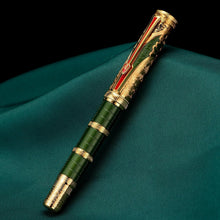 Load image into Gallery viewer, Elegant Metal Fountain Pen with Qin Dynasty Design - Fine Nib and Gift Box