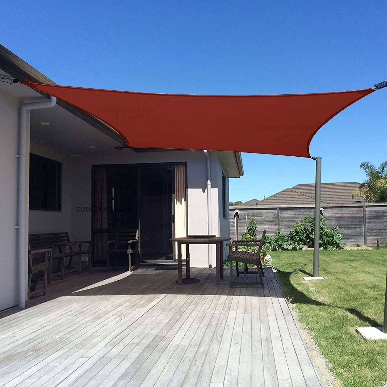 Customizable 12'x16' Rectangle UV-Blocking Shade Sail – Perfect for Gardens