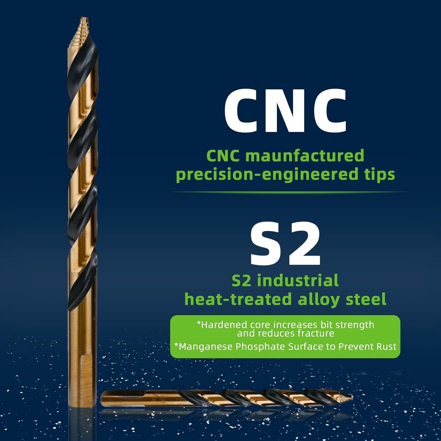 29-Piece High-Speed Cobalt Stubby Drill Bit Set for Precision Metal Cutting