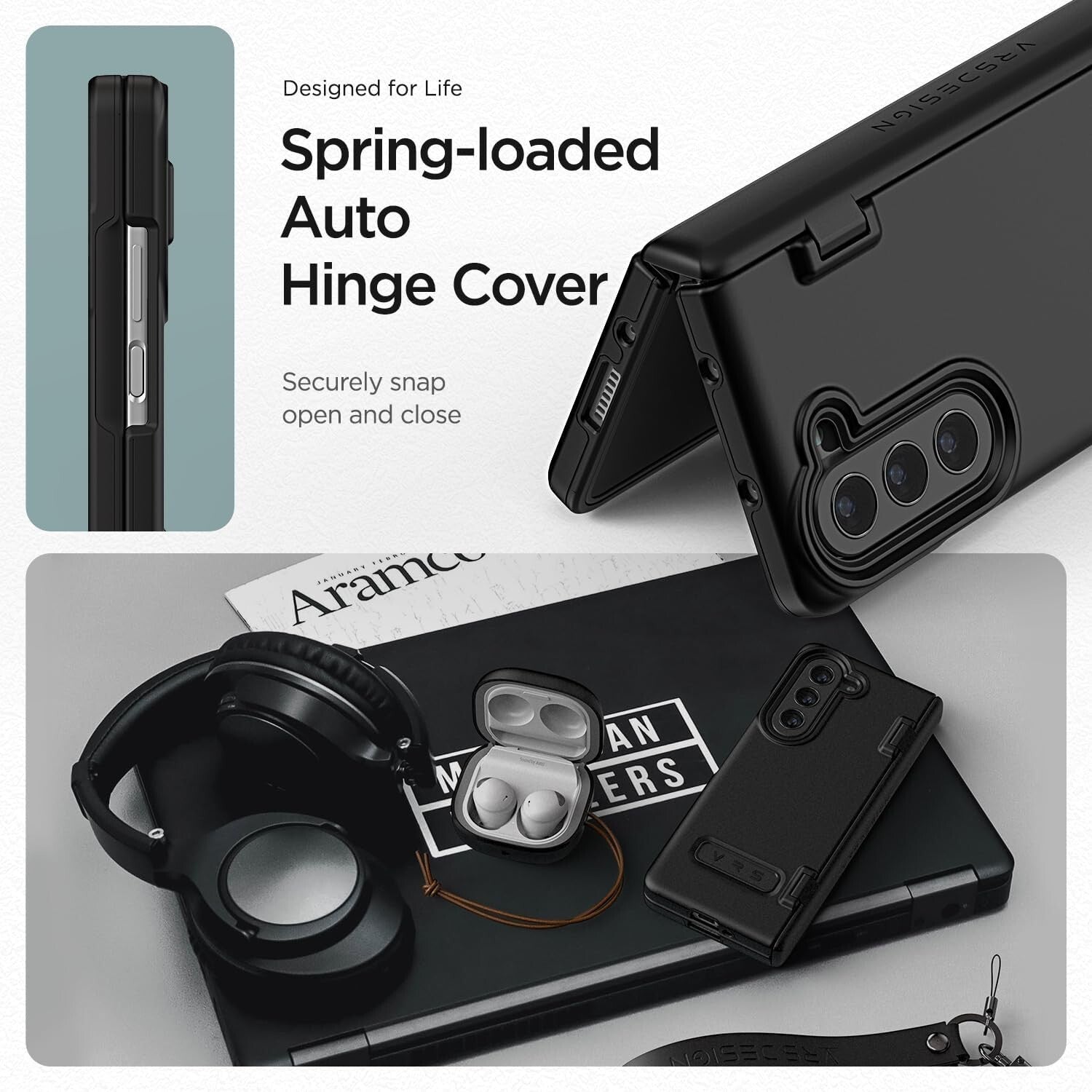 All-Around Protection Phone Case for Galaxy Z Fold 5 with Anti-Scratch Features