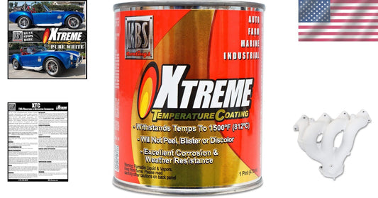 16 Fl Oz Pure White Heat Resistant Paint - Matte Finish for Indoor/Outdoor Use