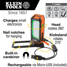 Load image into Gallery viewer, All-Day Rechargeable Worklight: 9-Hour Runtime, Magnetic Mount &amp; USB-C Charging