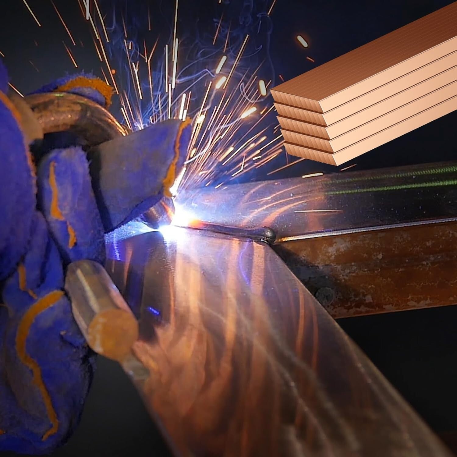 AWS BCup-5 Silver Solder - 15% Content, 40 Welding Rods for Reliable Repairs