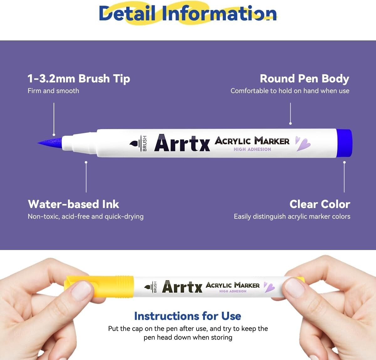 Ultimate 30 Colors Acrylic Paint Pens Set - Quick-Dry & Waterproof Art Supplies