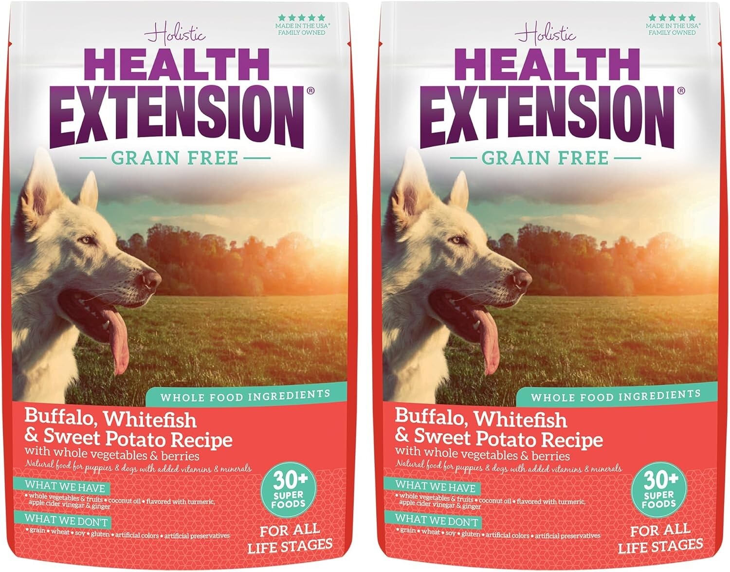 Natural Grain-Free Buffalo & Whitefish Dog Food - Perfect for All Breeds & Ages