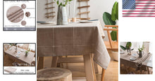 Load image into Gallery viewer, Luxury Embroidered Table Cover, 52"x102" - Stunning Linen Finish for All Seasons