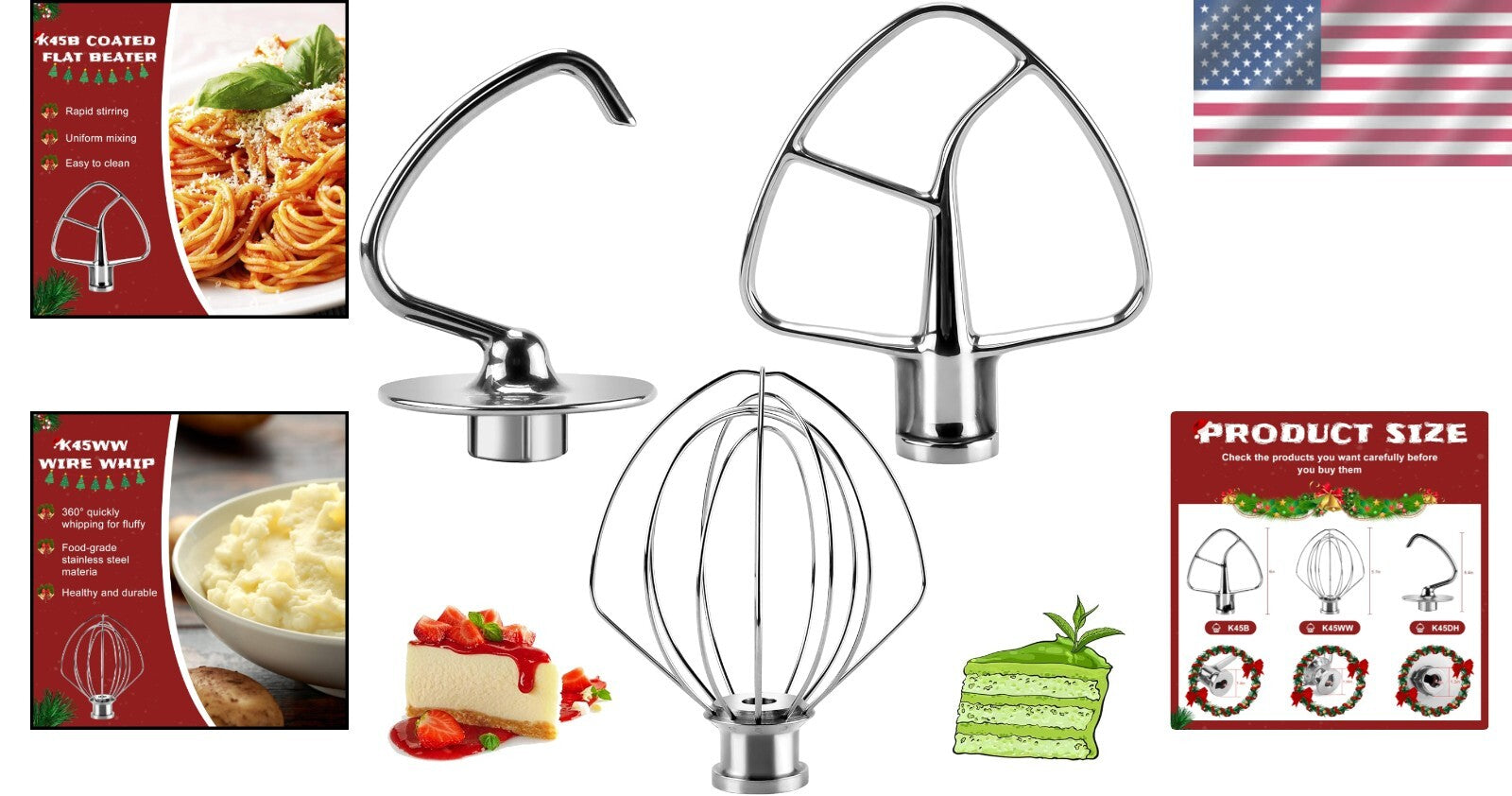 Efficient KitchenAid Stand Mixer Attachments - 4.5 QT Stainless Steel Set