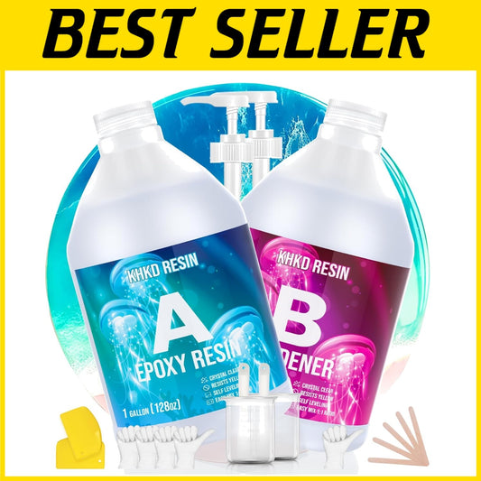 2 Gallon Premium Epoxy Resin Kit - UV Resistant, Scratch-Proof & Versatile