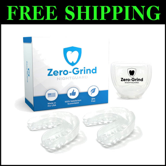 Versatile Zero-Grind Nightguard with Ventilated Case for On-the-Go Protection
