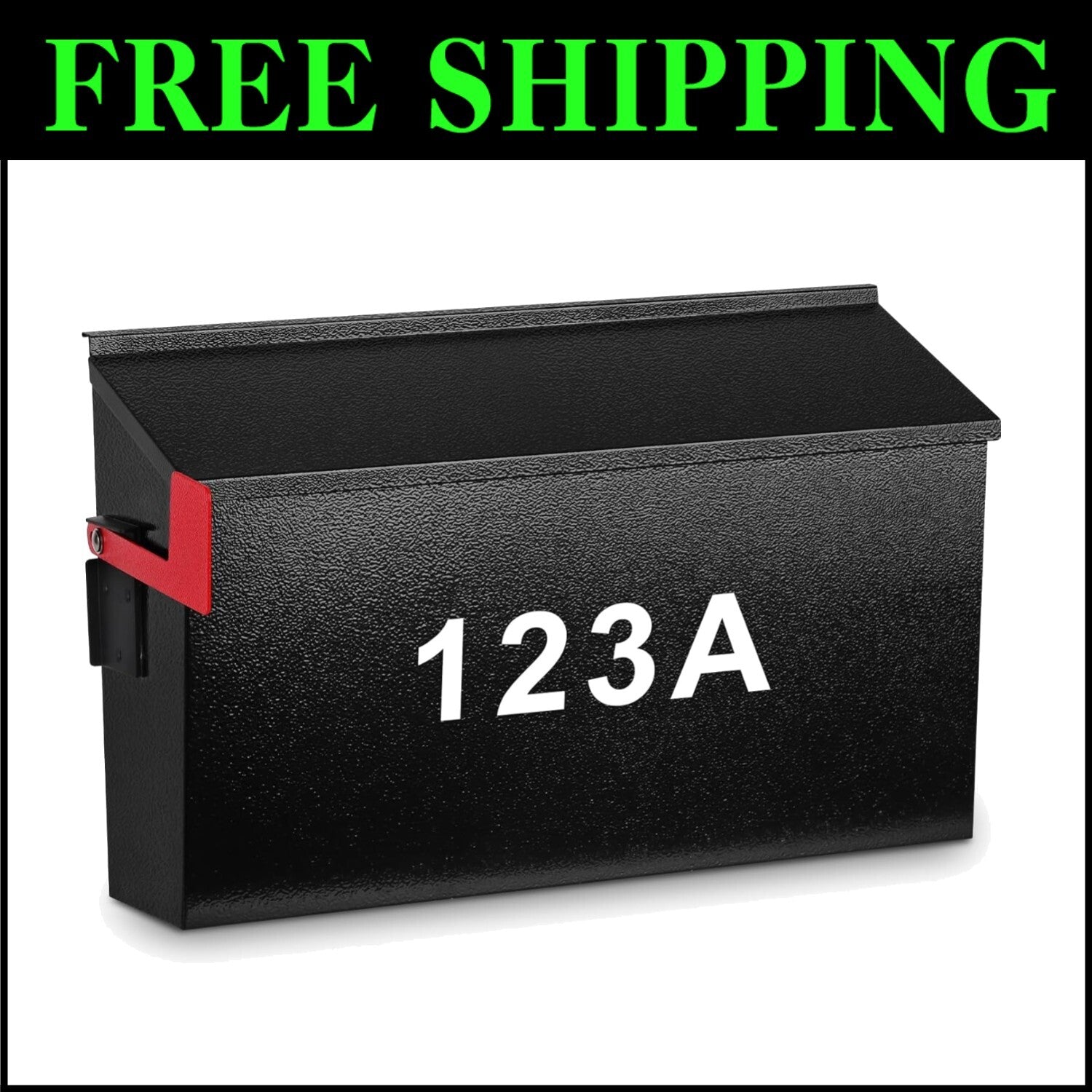 Large Capacity Wall Mailbox - Rust-Resistant with Easy Installation & Flag