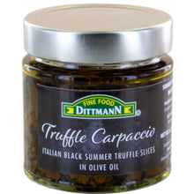 Load image into Gallery viewer, Artisanal Black Summer Truffle Carpaccio in Olive Oil - 6.35oz Culinary Gem