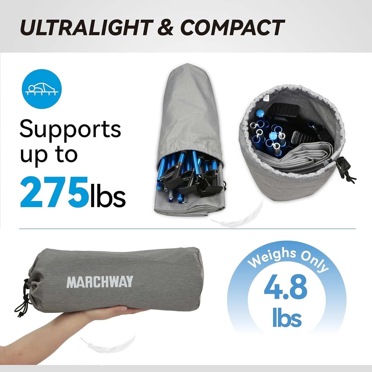 Lightweight Backpacking Camping Cot Bed - Versatile Comfort for Adventures