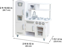 Load image into Gallery viewer, Sustainable Vintage Play Kitchen with Removable Sink &amp; Play Phone, White Finish