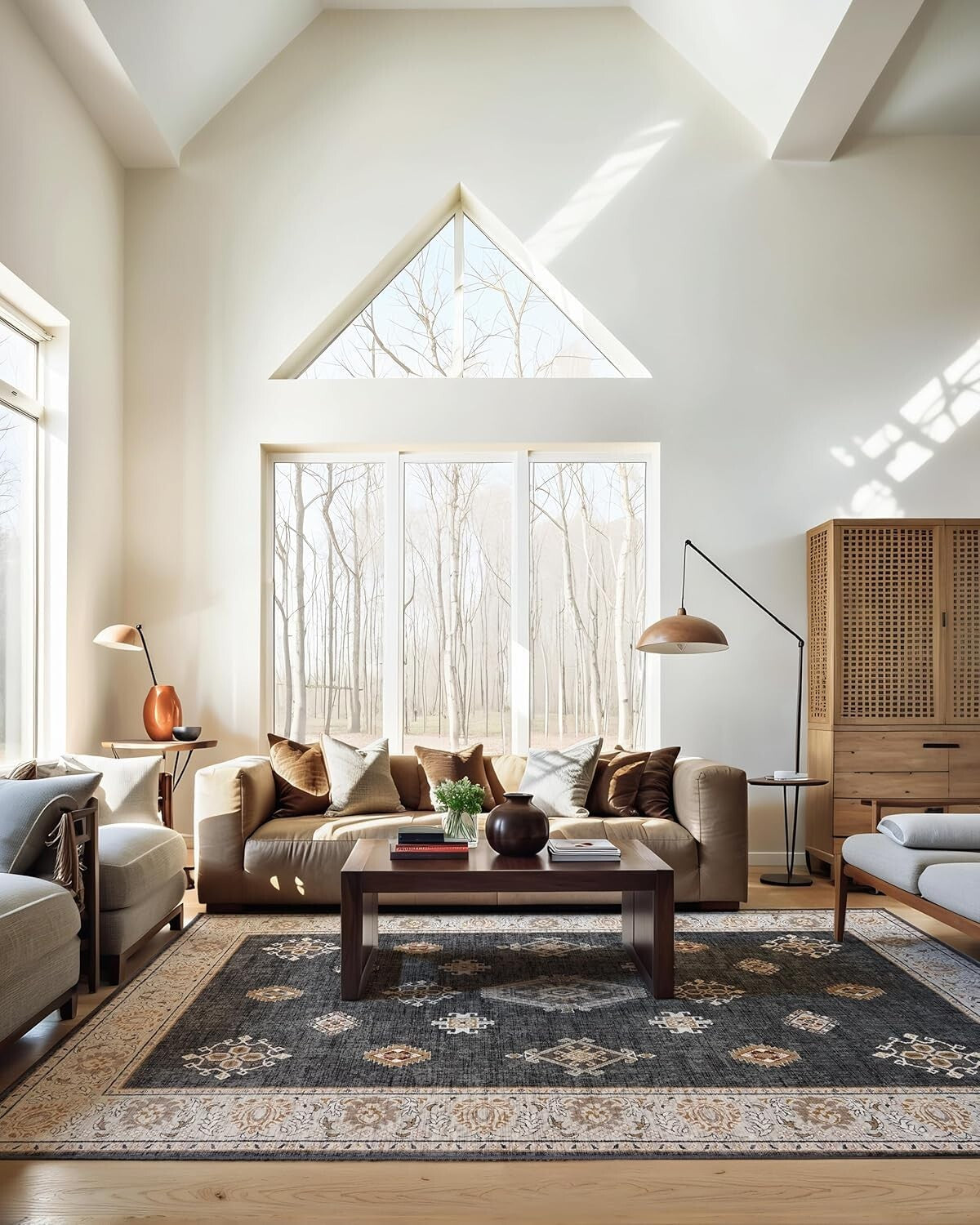 Versatile Non-Slip Carpet 9'x12' - Perfect for Bedroom, Living Room & More