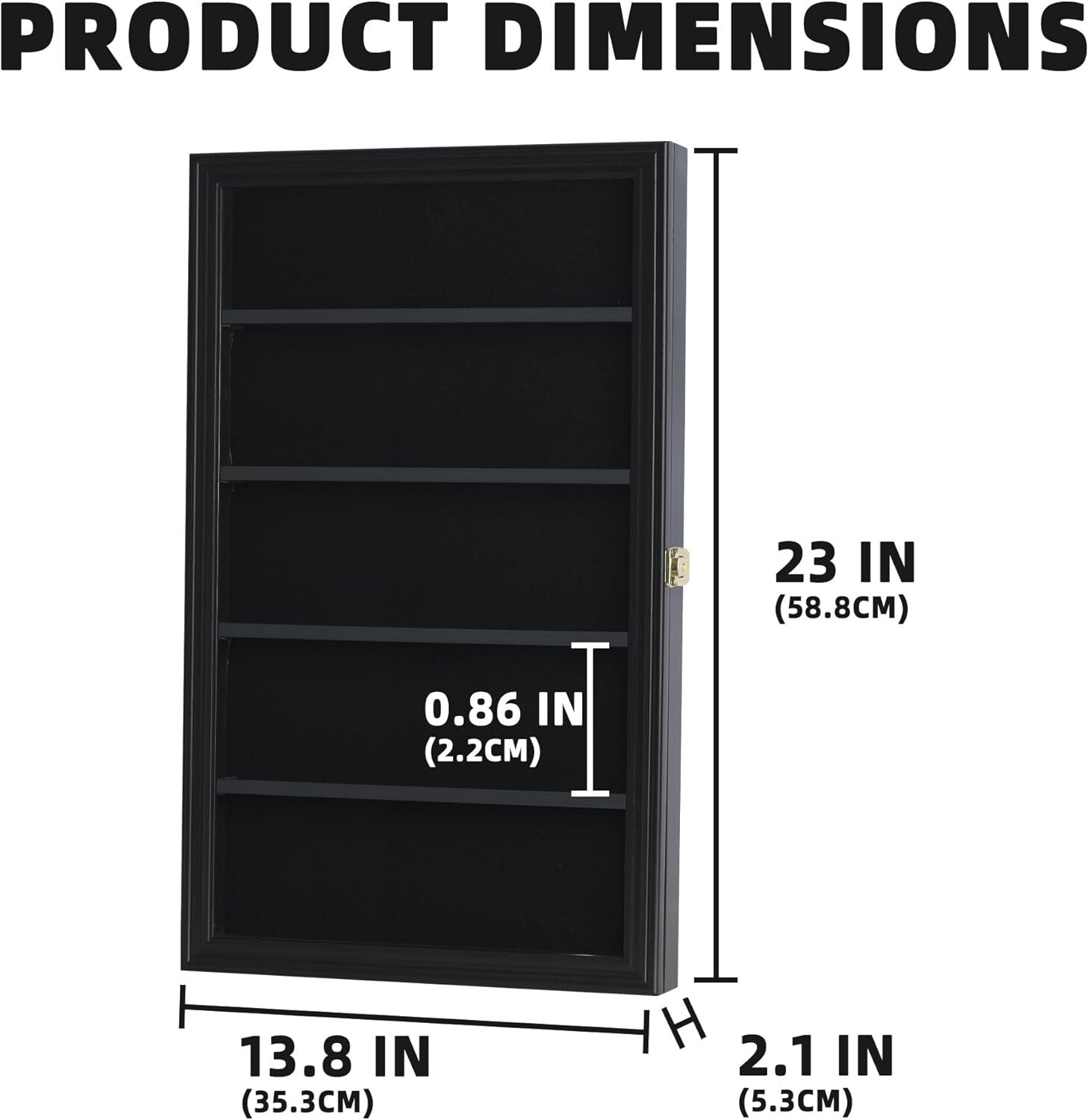 Premium 20 Hockey Puck Display Case with UV Protection - Wall Mount Shadow Box