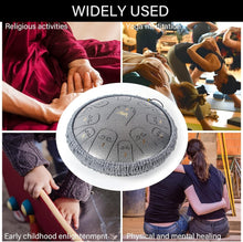 Load image into Gallery viewer, Ethereal Sound 14" Steel Tongue Drum - Perfect for Beginners and Professionals