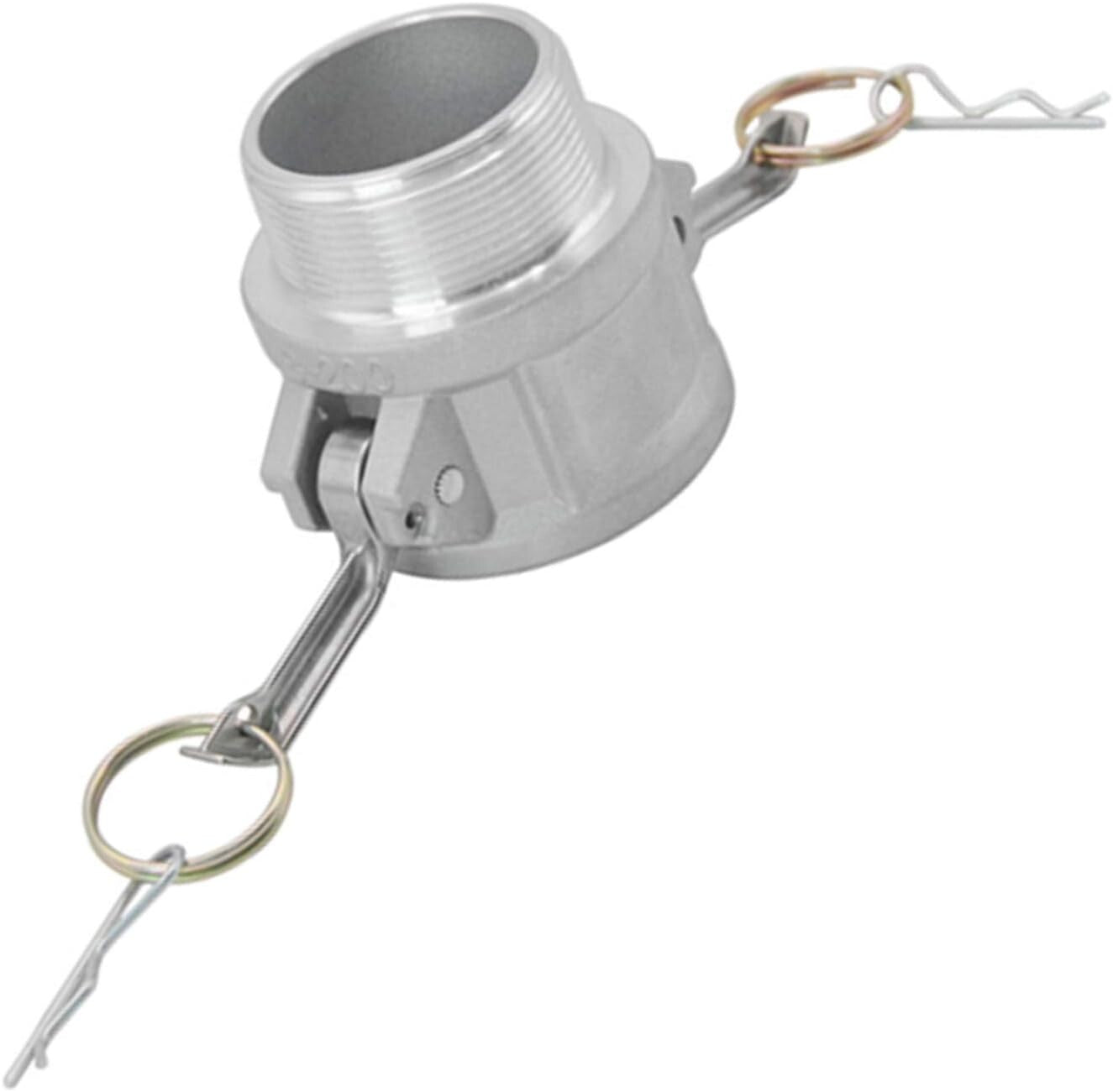 4" Aluminum Camlock Hose Fittings - 2 Pack with Gasket - Quick Connect Solution