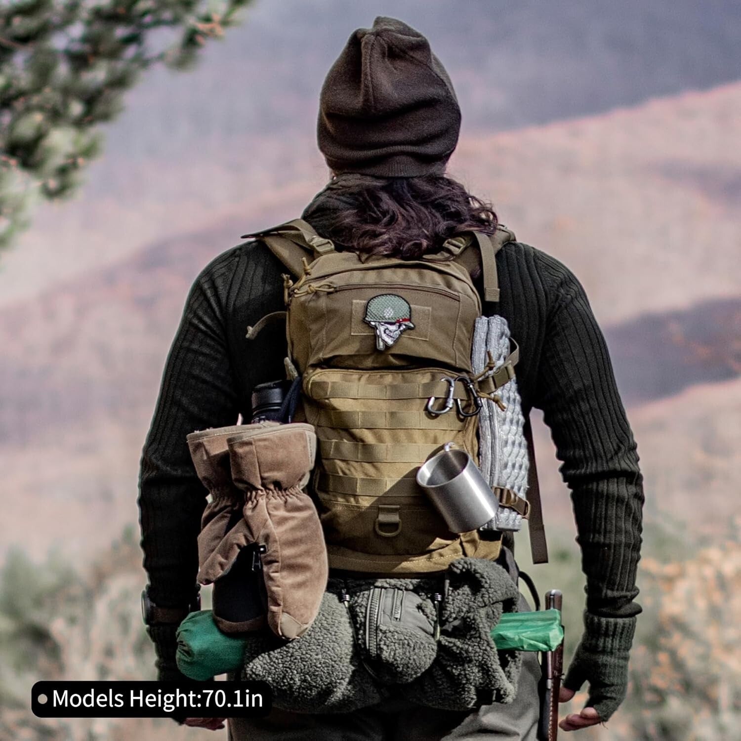 Versatile 25L Tactical Hiking Backpack - Molle System for Outdoor Adventures