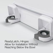 Load image into Gallery viewer, Sleek Black Toilet Seat with ReadyLatch for Effortless Cleaning &amp; Comfort