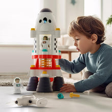 Load image into Gallery viewer, Authentic Space Adventure Playset with Rocket, Shuttle, 2 Astronauts &amp; Lights