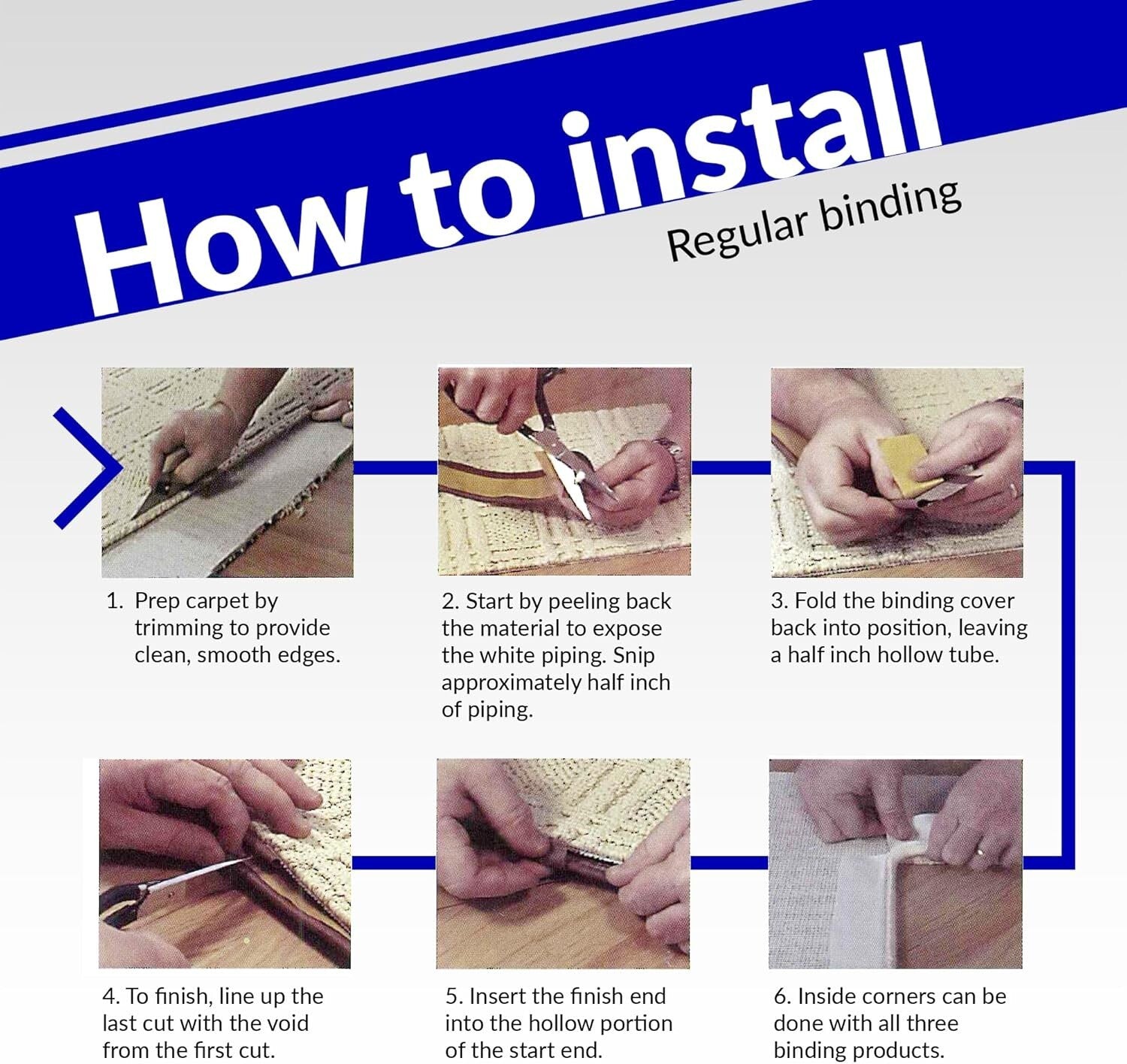 Modern Polyester Rug Binding - 54 ft Roll for Stylish DIY Edging Solutions