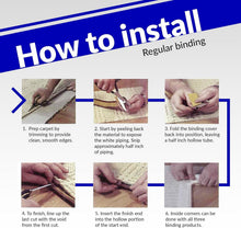 Load image into Gallery viewer, Modern Polyester Rug Binding - 54 ft Roll for Stylish DIY Edging Solutions