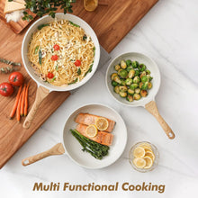 Load image into Gallery viewer, Lightweight Non-Toxic Frying Pans with Easy Clean Ceramic Coating - 3-Piece Set