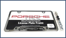 Load image into Gallery viewer, Genuine OEM Polished Silver Stainless Steel License Plate Frame - Elegant Design
