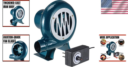 Electric BBQ Blower Fan with Variable Speed Control - Charcoal Starter 110V