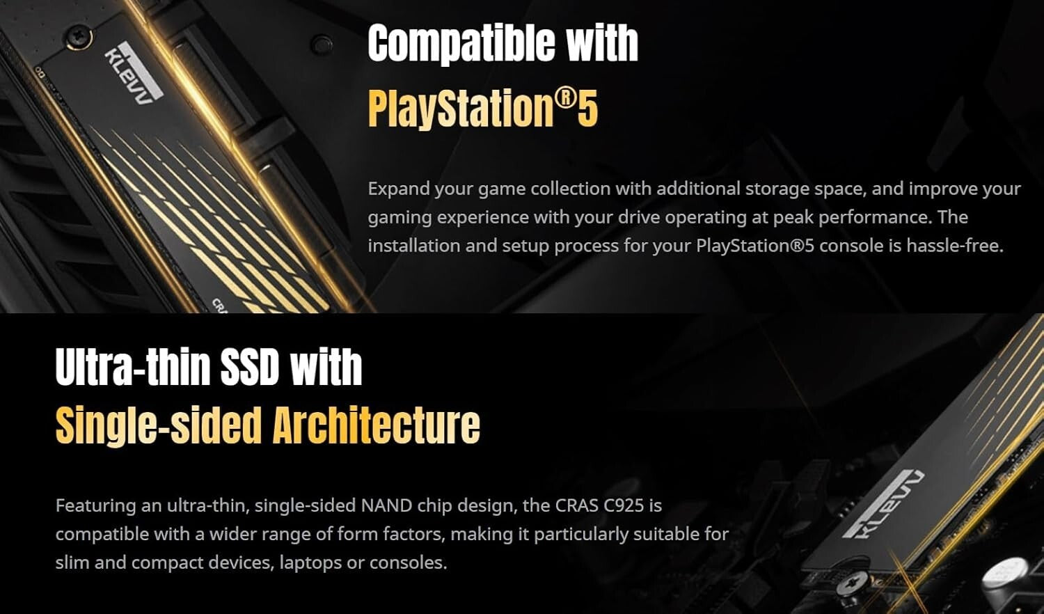 500GB CRAS C925 PCIe Gen4 SSD with Aluminum Heatsink – Ultimate Gaming Upgrade