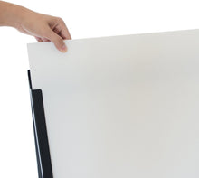 Load image into Gallery viewer, Portable Black Steel 24x36 Inch Sidewalk Sign with Corrugated Plastic Boards