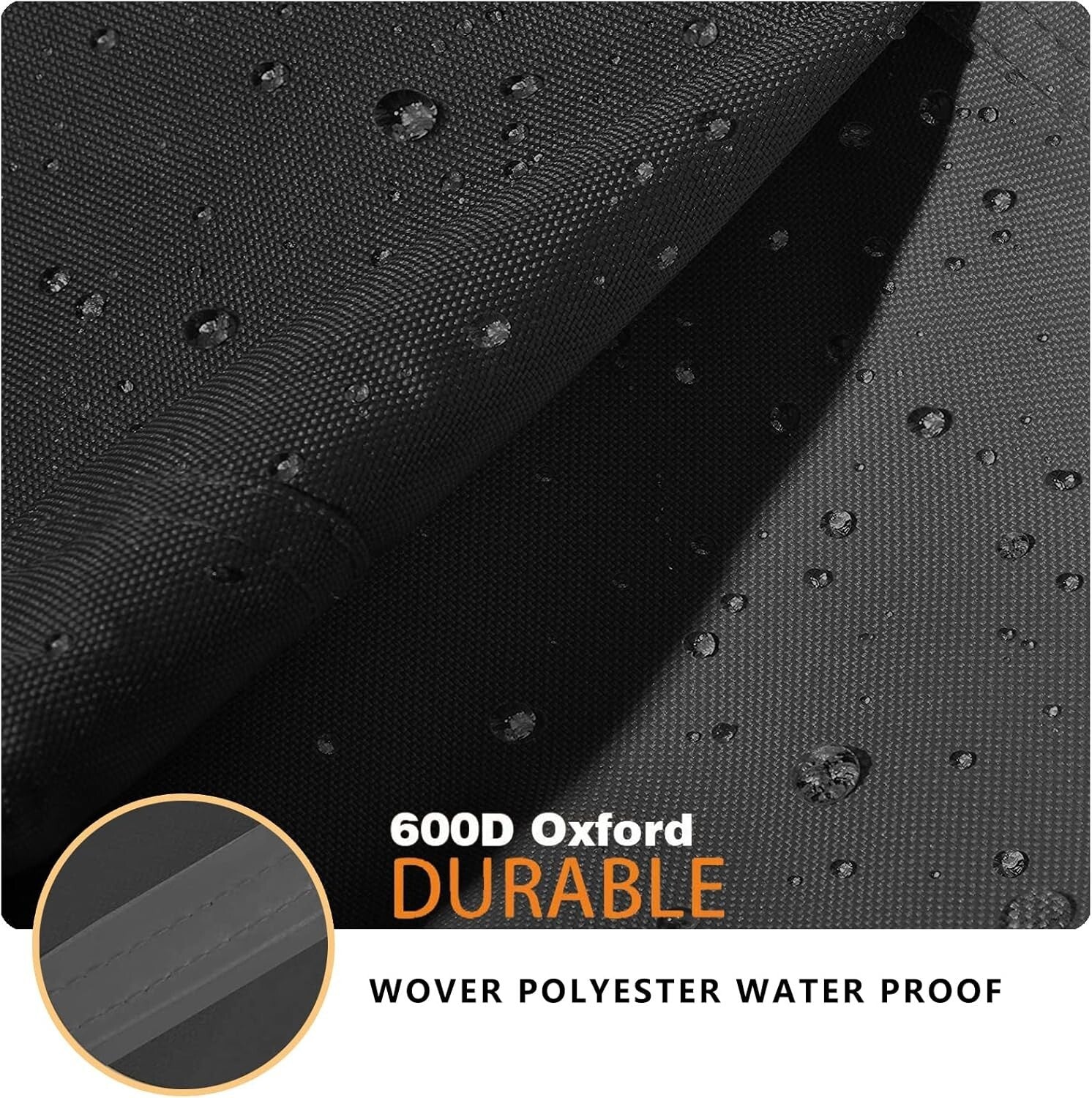 Secure-Fit Waterproof Swivel Patio Chair Covers, 2-Pack with Air Vents & Straps