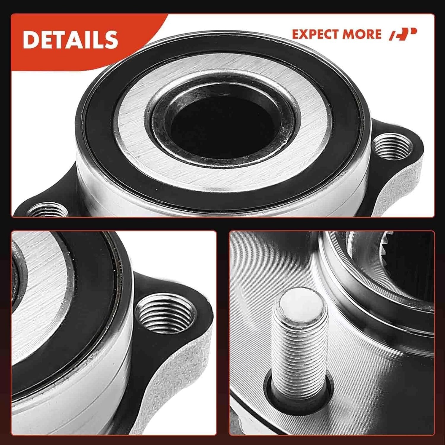 Durable 2-Pack Rear Wheel Bearing Hub Assembly for Subaru Vehicles 2012-2021