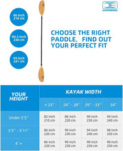 Load image into Gallery viewer, Premium 90.5in Aluminum Alloy Kayak Paddle with Leash &amp; Drip Rings