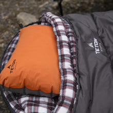 Load image into Gallery viewer, Overnight Comfort with Teton Celsius XXL -25°F Sleeping Bag &amp; Compression Sack