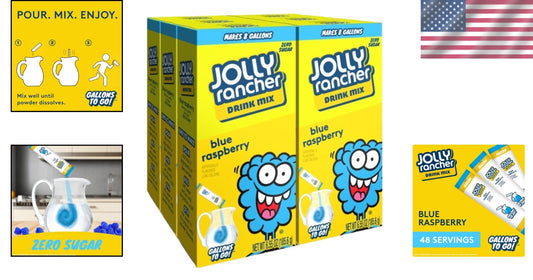 Family-Friendly JOLLY RANCHER Gallons To Go Powdered Drink Mix - Blue Raspberry