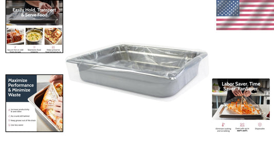 Contour-Fit Disposable Buffet Pan Liners - Preserve Flavor and Simplify Cleanup