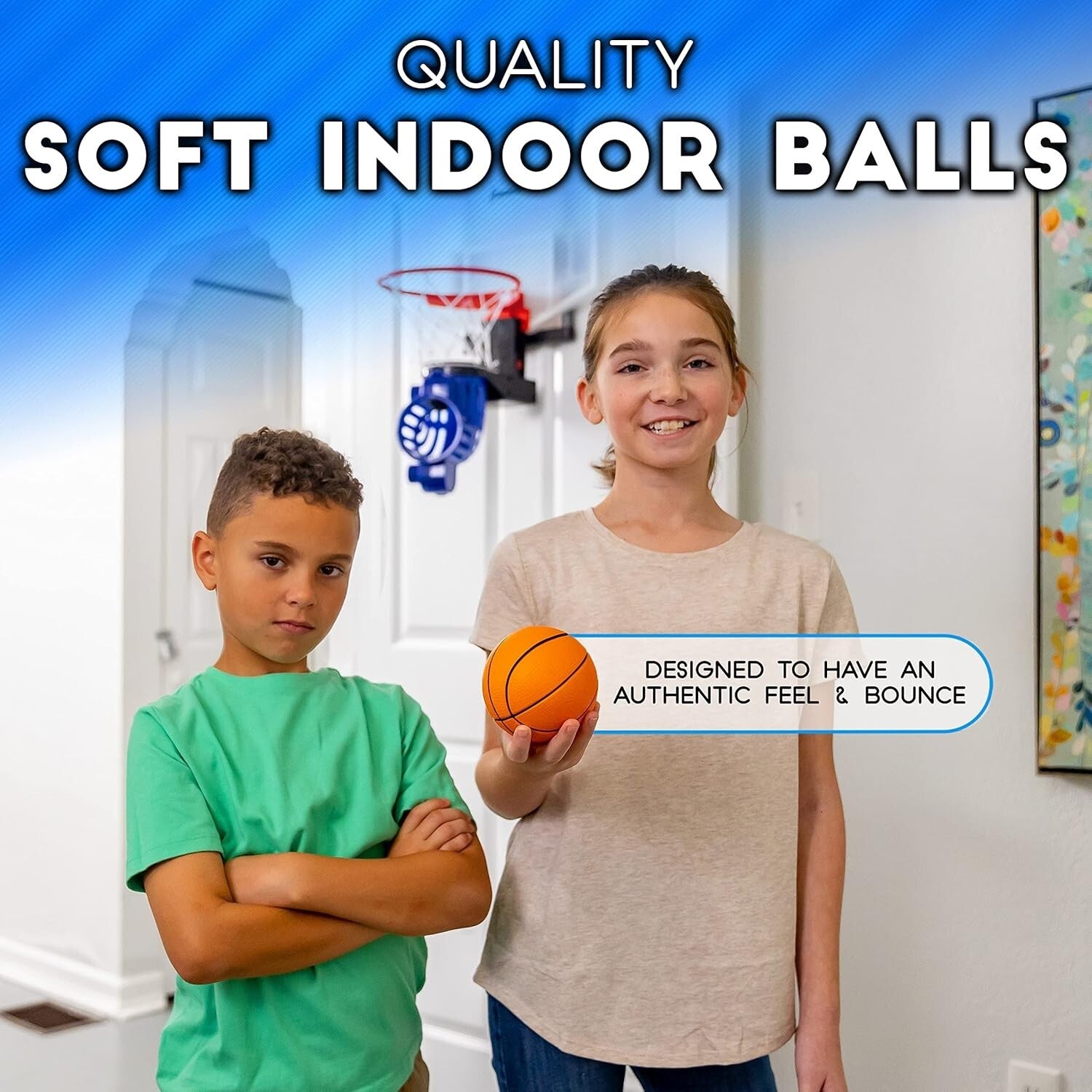 Durable Foam Mini Basketballs - 5-Inch Replacement Set for Youth Sports