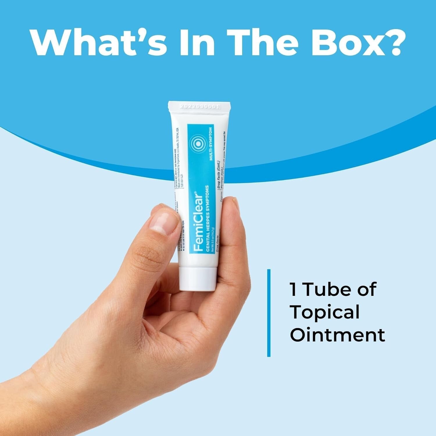 Fast-Acting Organic Ointment for Cold Sores & Herpes Symptoms - 0.5 oz Tube