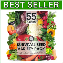 Load image into Gallery viewer, GMO-Free 55 Vegetable and Herb Seed Collection for Sustainable Gardening