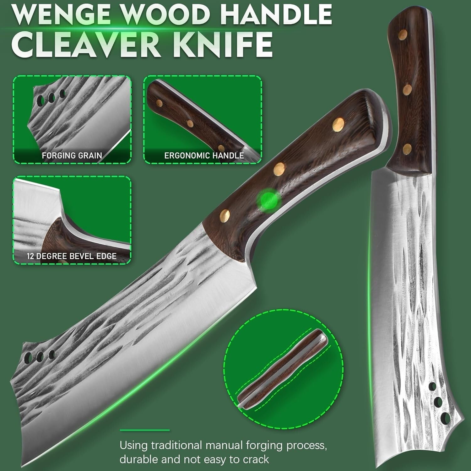 Ultimate 17-Piece Butcher Knife Set - Carbon Steel & Essential Tools Included