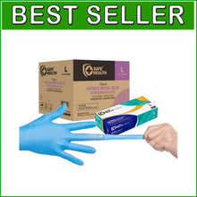 Load image into Gallery viewer, SafeHealth Nitrile Gloves - Flexible, Comfortable, and Latex-Free for All Tasks