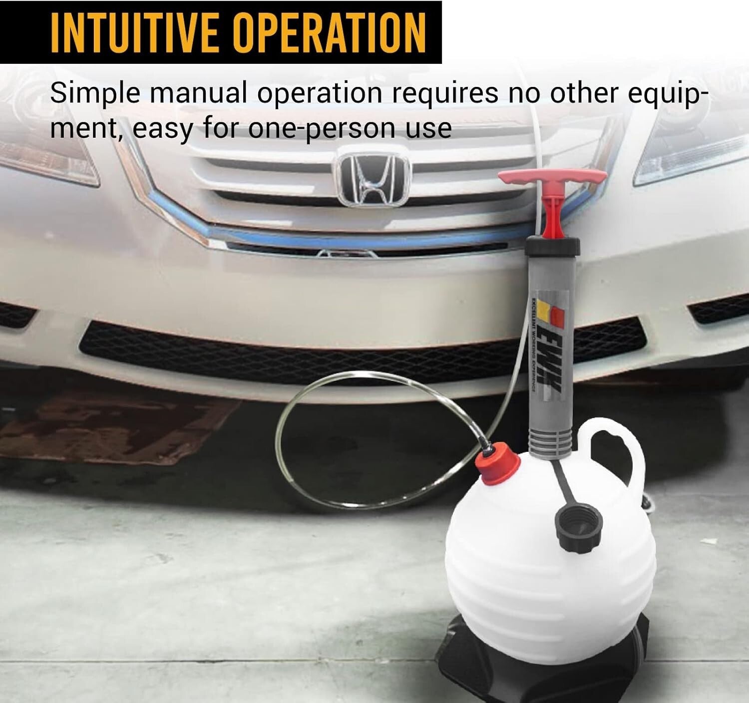 Portable 6L Oil Extractor Pump with Powerful Suction - Ideal for Automotive Use