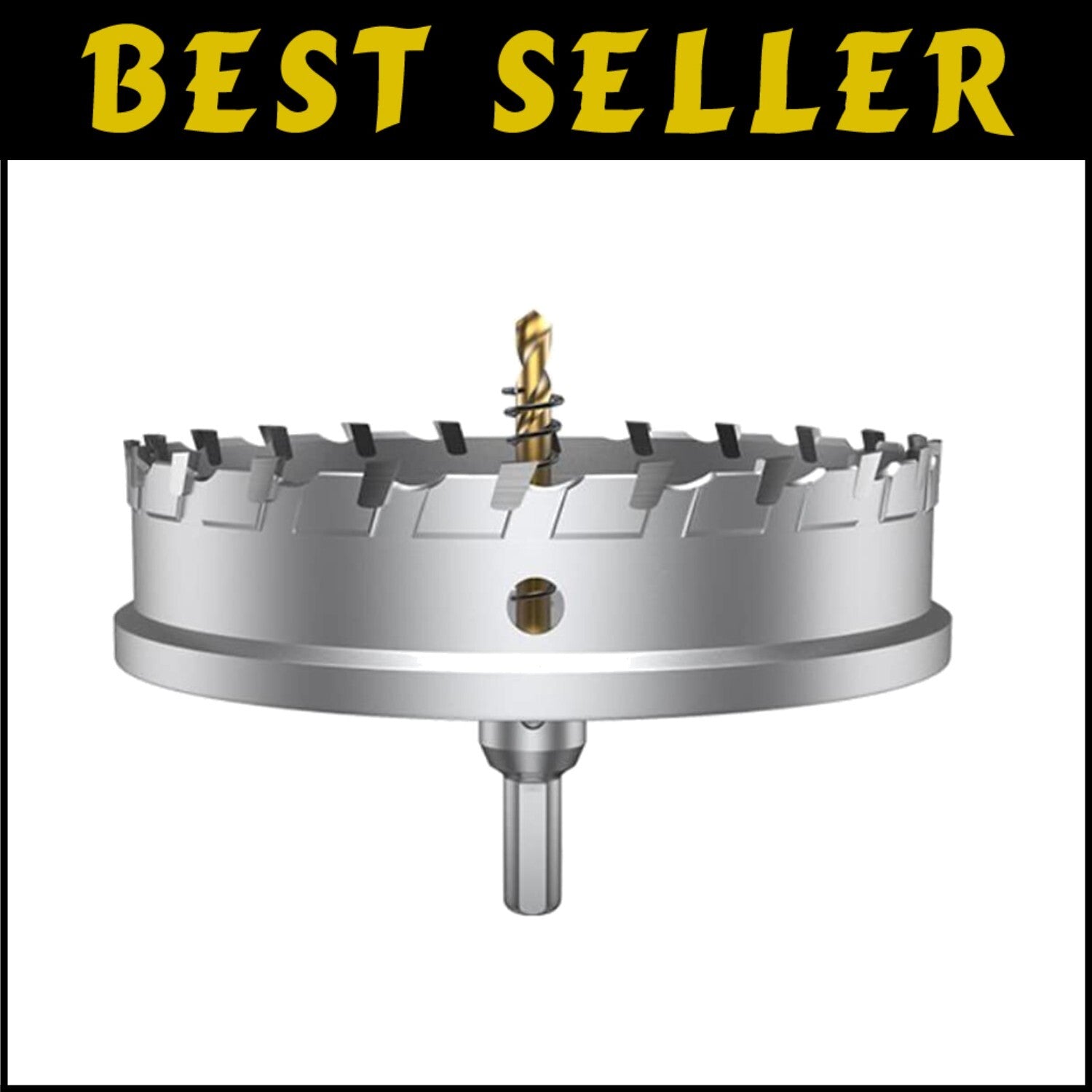 Robust Tungsten Carbide Tipped Hole Saw Drill Bit Set with Pilot Bits Included