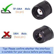 Load image into Gallery viewer, RP-SMA Male Omni-Directional WiFi Antennas 10-Pack - 2.4GHz &amp; 5GHz Compatible