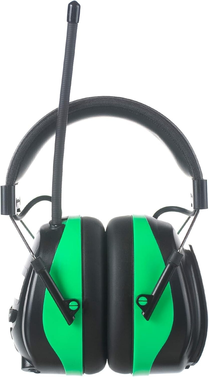AM/FM Radio Ear Muffs with 25dB NRR - Comfortable Noise Reduction Headphones