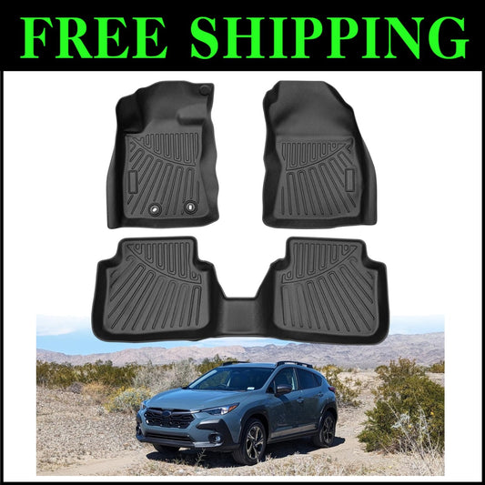 Custom-Fit Heavy Duty Floor Liners for 2024 2025 Subaru Crosstrek - Easy Clean