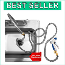 Load image into Gallery viewer, Versatile 75 FT Utility Sink Hose with Brass Fittings - Indoor Watering Solution