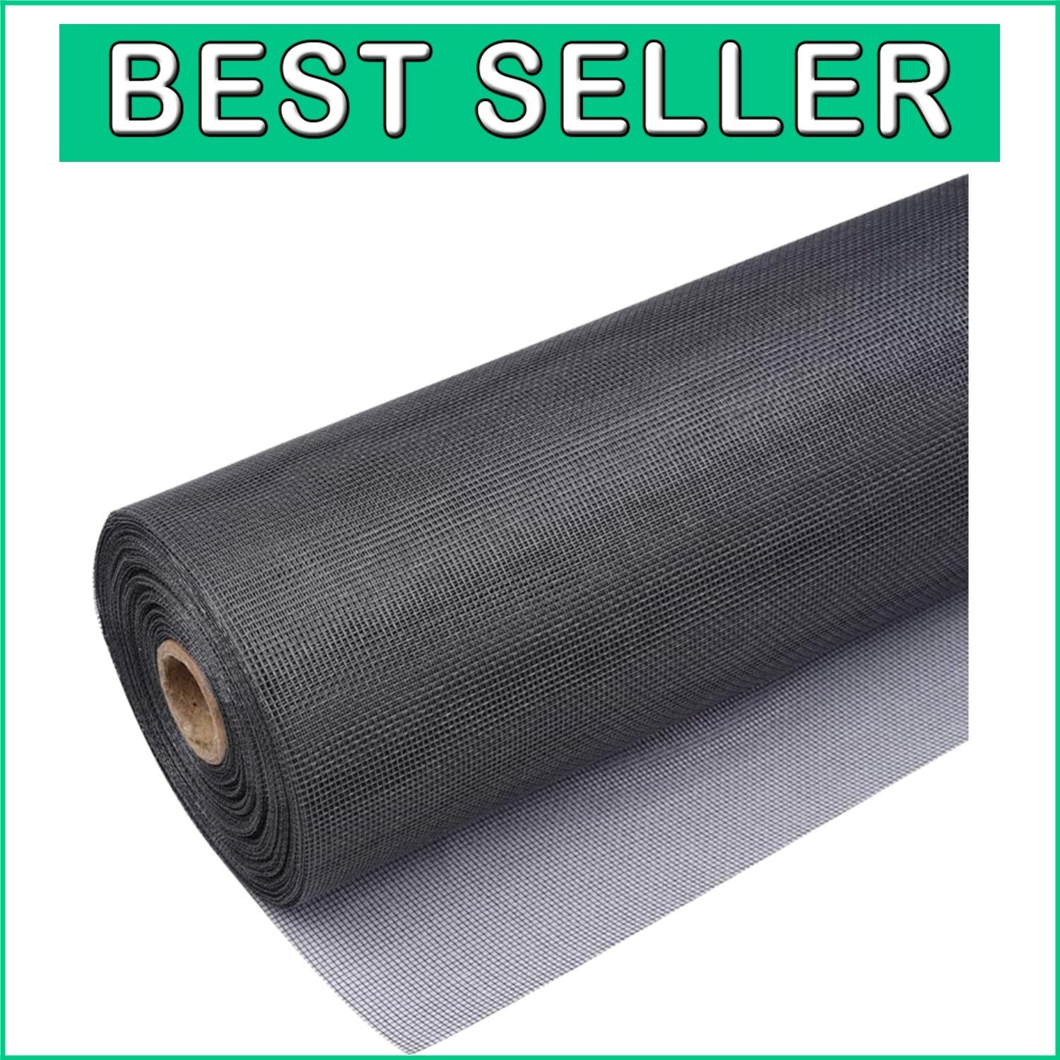 Fire-Resistant Fiberglass Window Screen Roll 48" x 100ft - Tear-Resistant Mesh