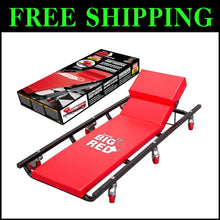 Load image into Gallery viewer, Heavy-Duty Rolling Garage Creeper Bench with 6 Swivel Casters - 250 lbs Capacity